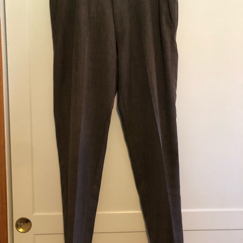 Haggar Brown Dress Pants Flat Front